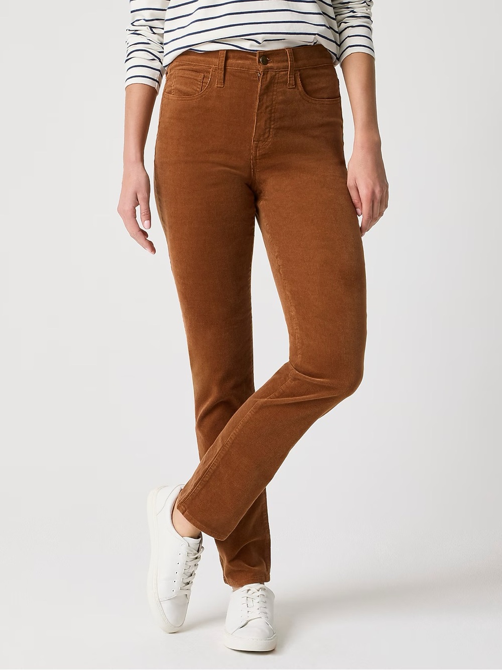 J. Crew Factory Corduroy Full-length Essential Straight Pant 29 Vintage Brandy